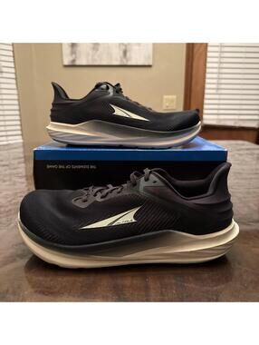 Altra Torin 8 Men's Size 12 Wide Road Running Shoes Black Foot Shape